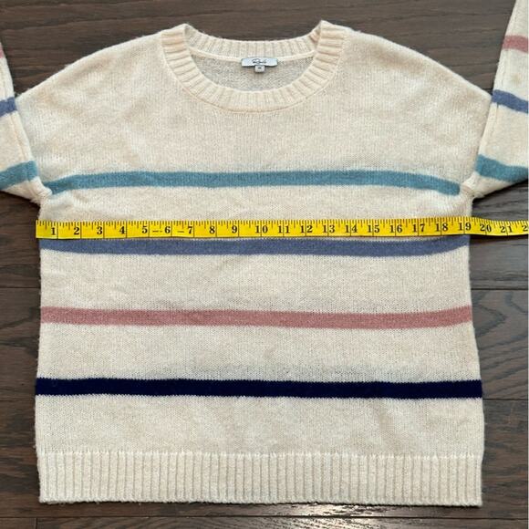 Rails Perci Sweater Seaside Stripe Alpaca Wool Blend Cream Size XS - Picture 9 of 11